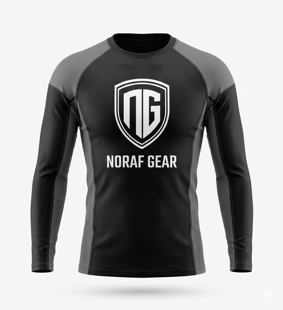 NG MMA Rashguard Blac and grey (2)