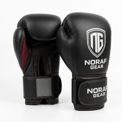 Noraf Gear Apex-Series Pro Training Boxing Gloves (Stealth Onyx)