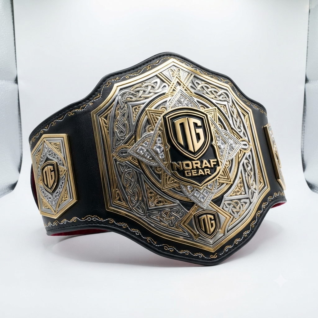 Noraf Gear Championship belt gold and silver (2)