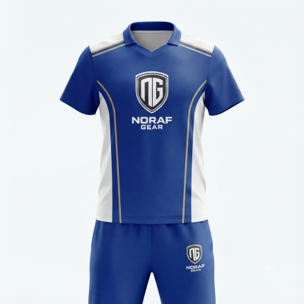 Noraf Gear Apex-Series Professional Cricket Uniform (Royal Blue & White)