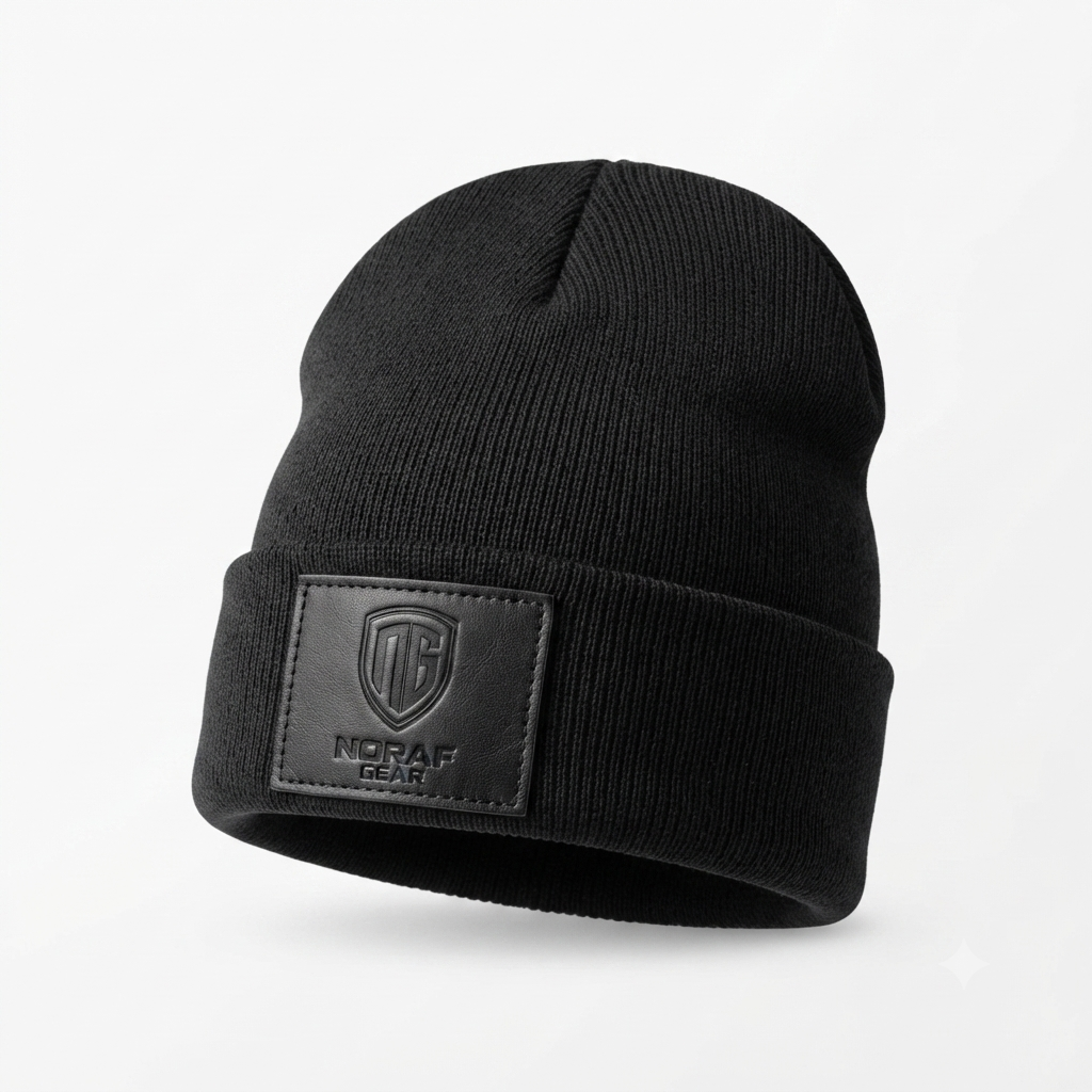 Noraf Gear Cuffed Beanie black (1)