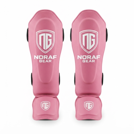 Noraf Gear Apex-Series Professional Shin Guards (Blossom Pink)