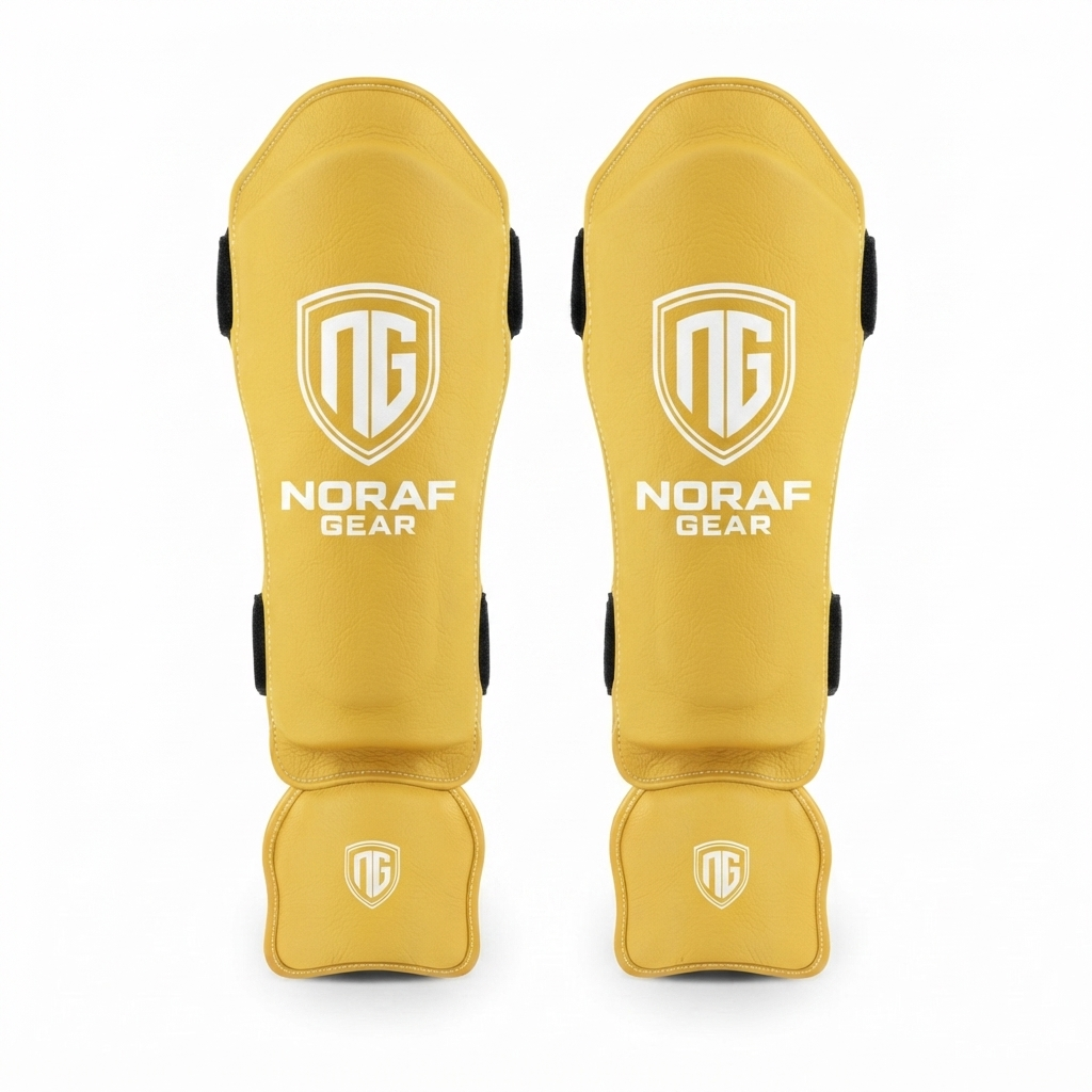 Noraf Gear Punching Shin guard Yellow (1)