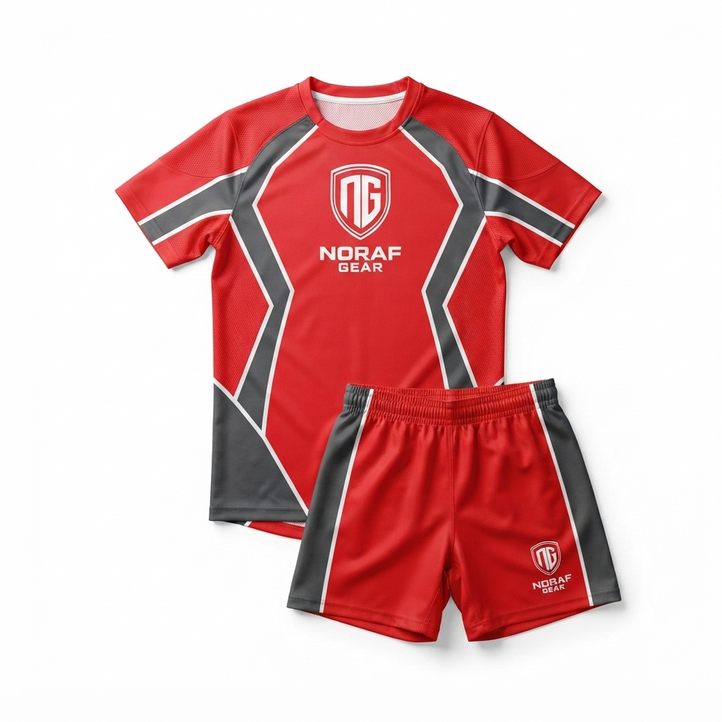 Noraf Gear Rugby uniform red (2)