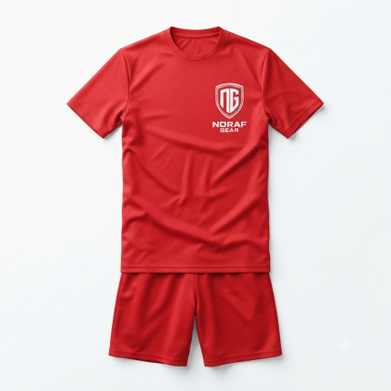 Noraf Gear Apex-Series Professional Soccer Uniform (Crimson Red)