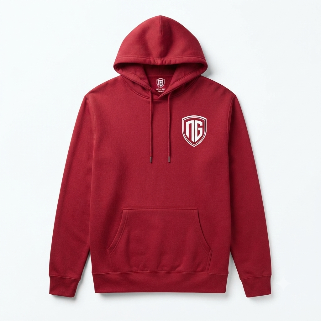 Noraf gear half Hoodie Crimson (1)