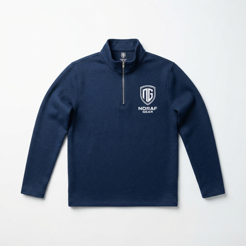 Noraf gear half zipper navy (1)